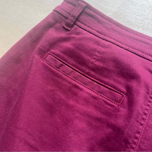Women’s maroon red casual denim skirt size 10 office work business 41 hawthorn - Picture 7 of 12